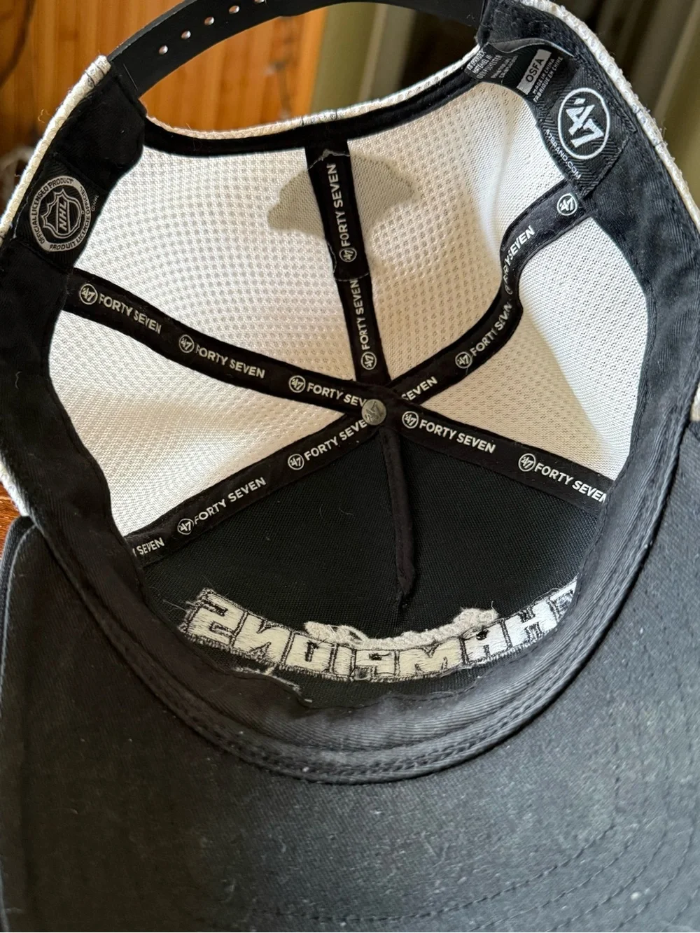 Pittsburgh Penguins 2016 Stanley Cup Champions 47 Brand Mesh Snapback Hat Cap